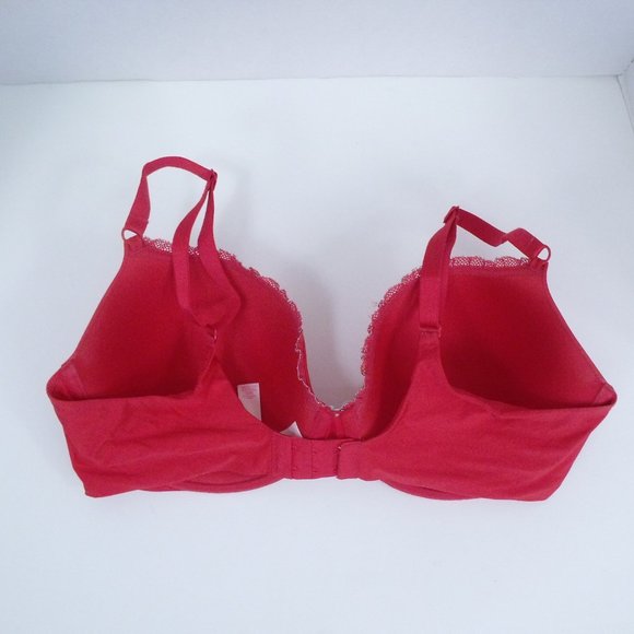 Victoria's Secret Red Lined Demi Bra 38DD - Picture 3 of 6